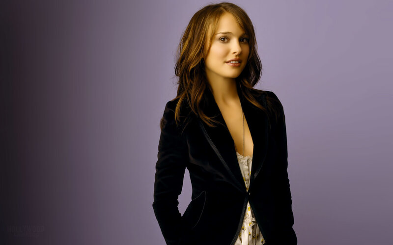 Natalie Portman in a black blazer