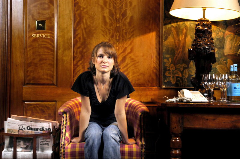 Natalie Portman in a hotel room