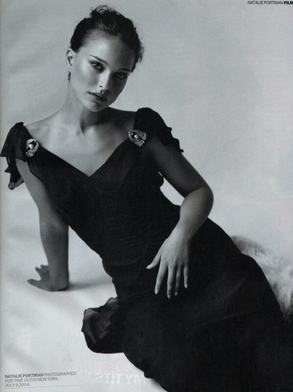 Natalie Portman in black dress