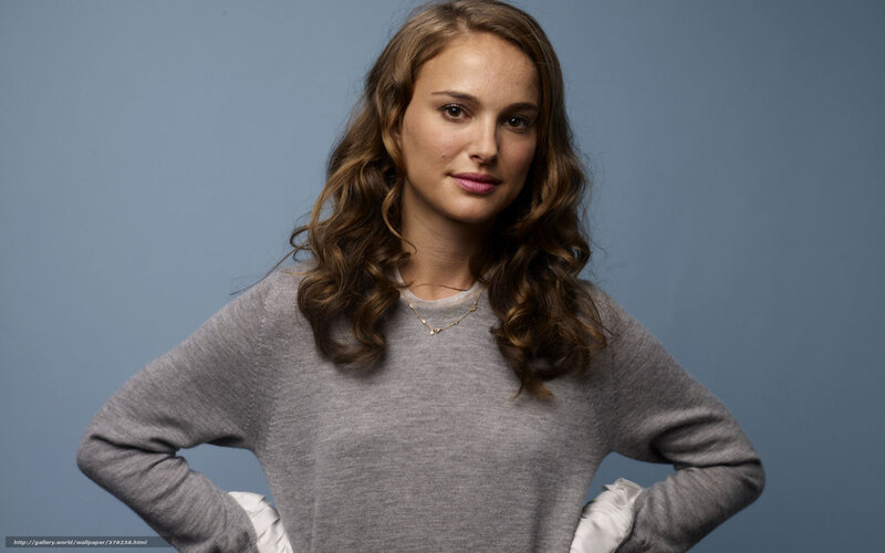 Natalie Portman in gray sweater
