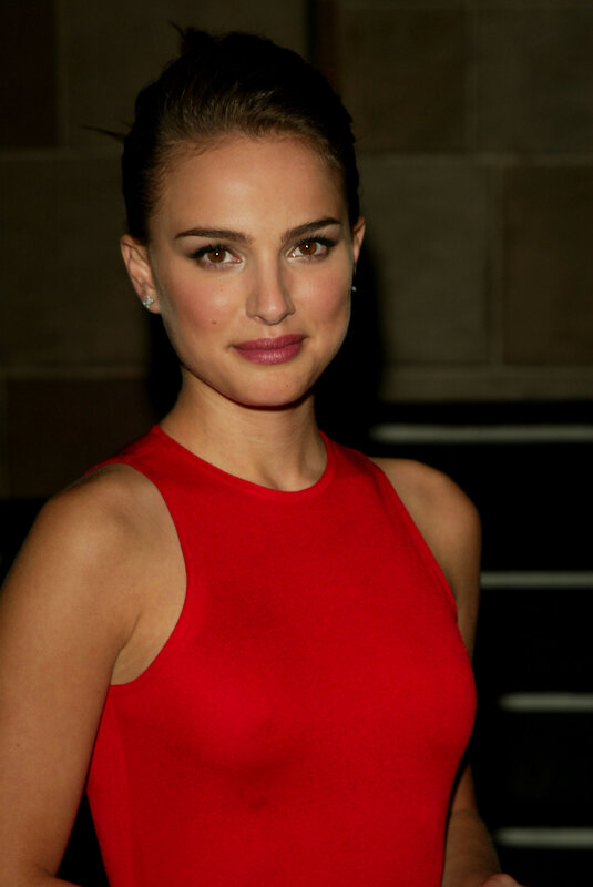 Natalie Portman in red dress