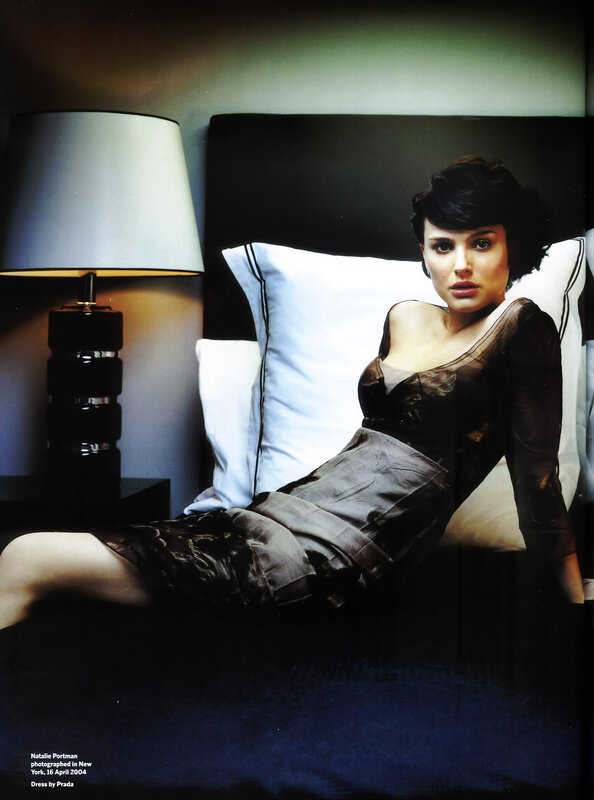 Natalie Portman on a bed