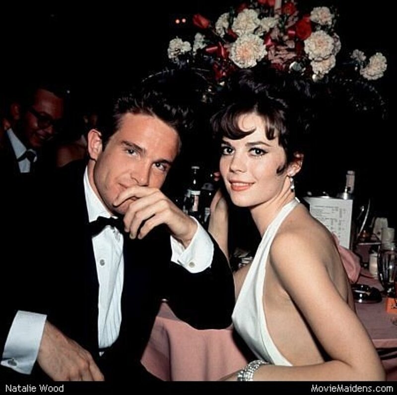 Natalie Wood and a man at an event