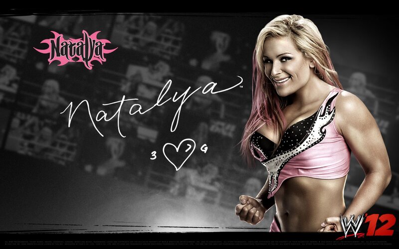Natalya in pink wrestling attire