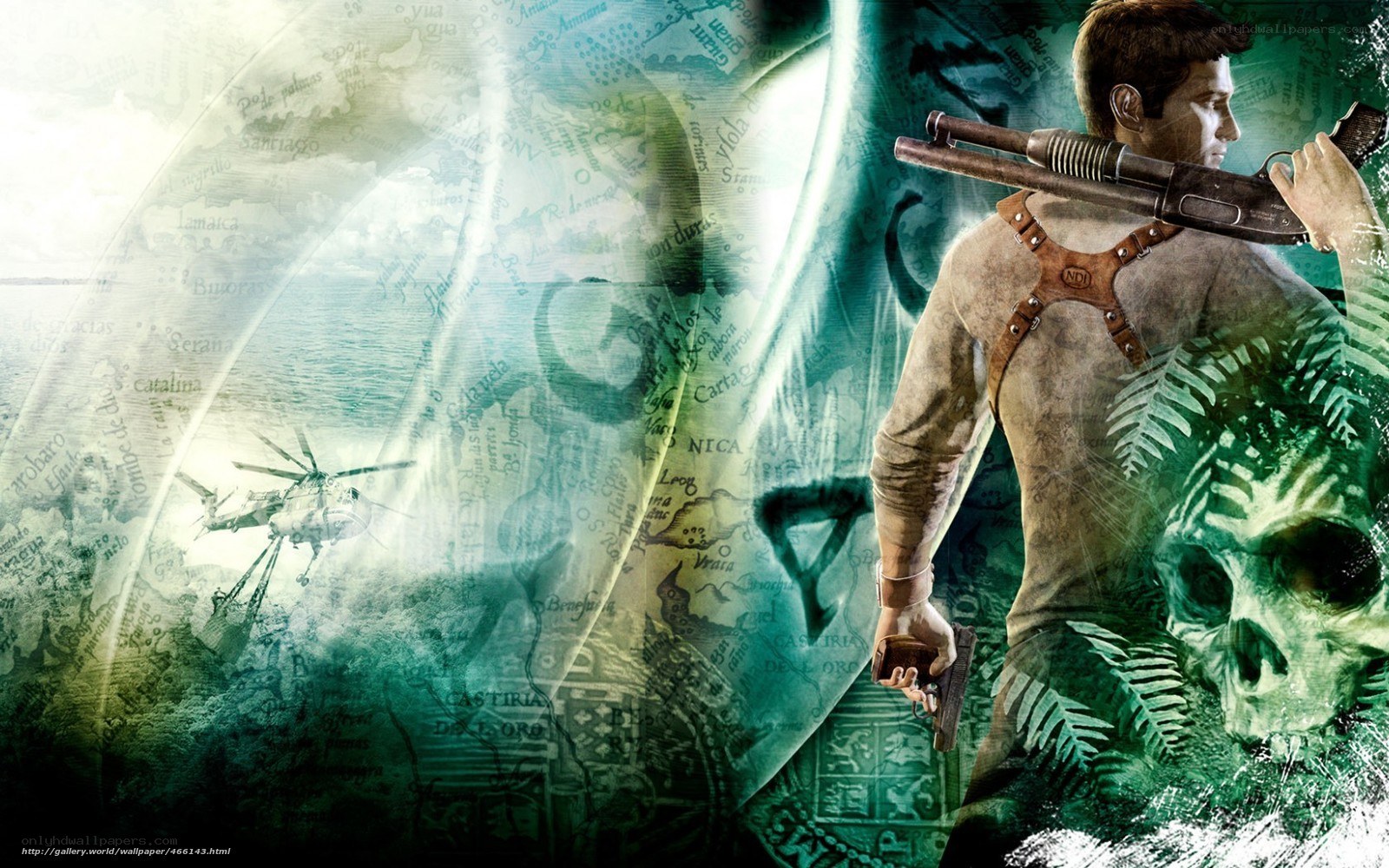 Nathan Drake with shotgun