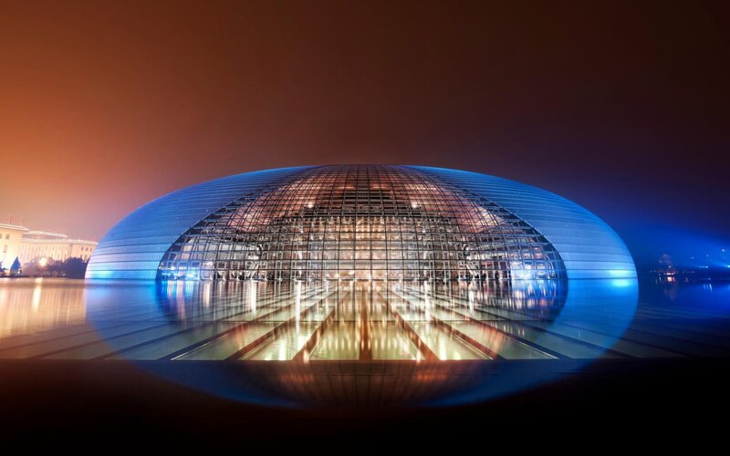 National Centre for the Performing Arts at night