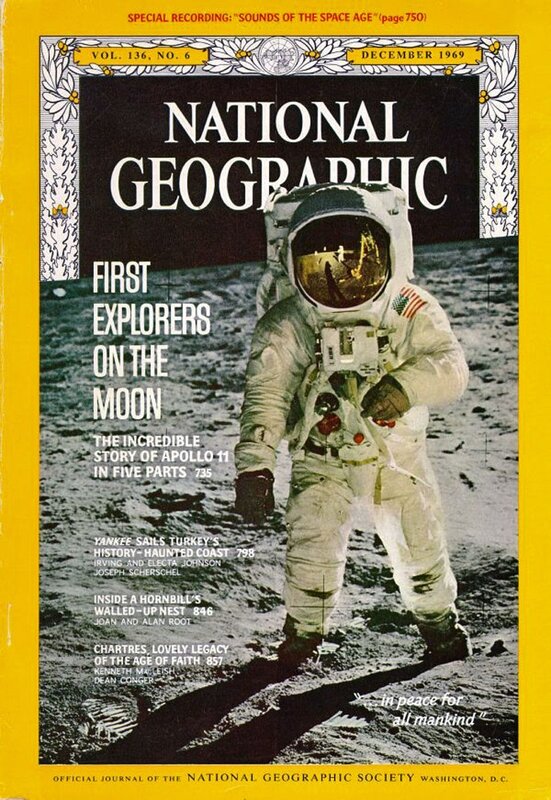 National Geographic cover: First Explorers on the Moon