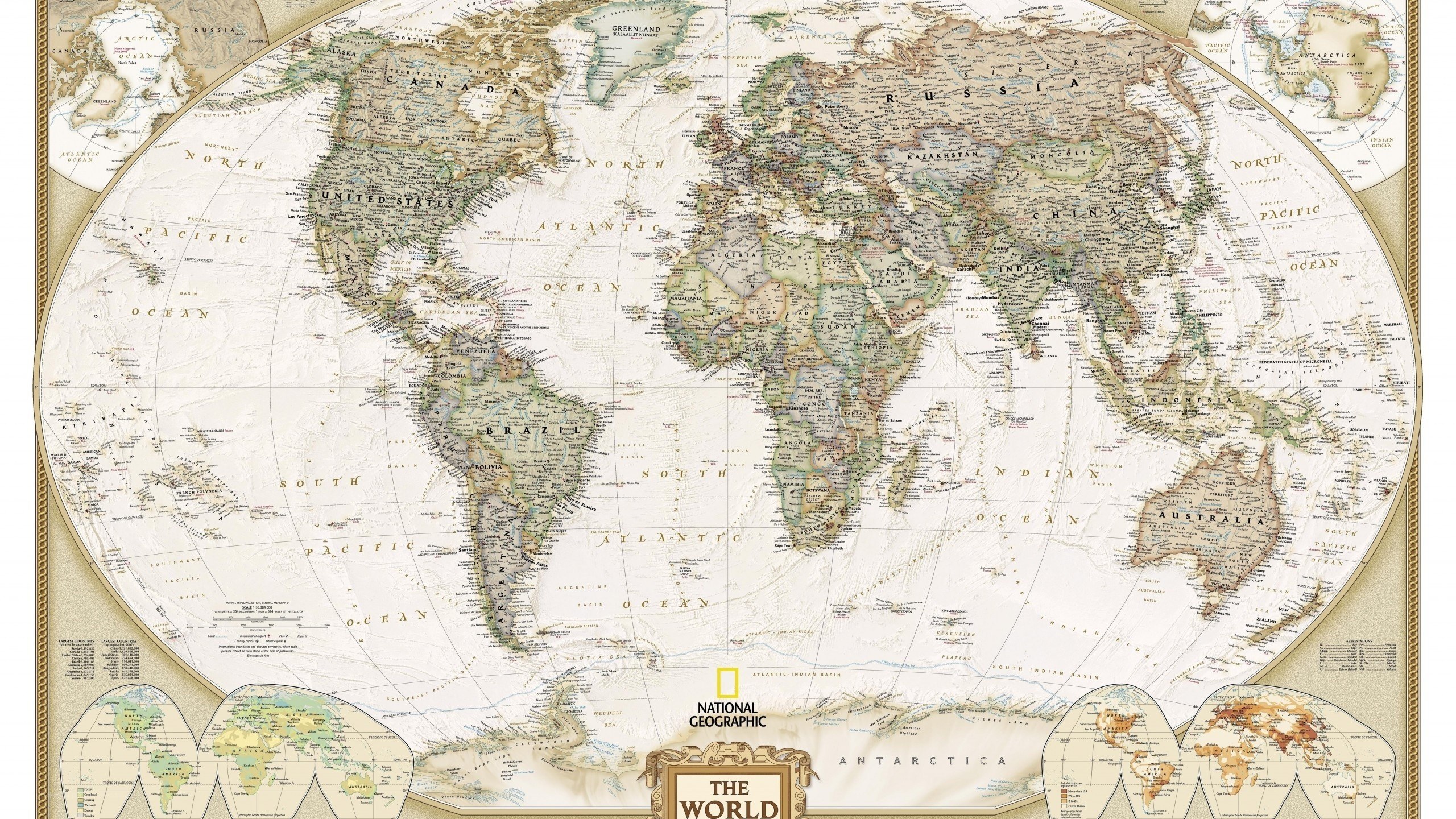 National Geographic world map