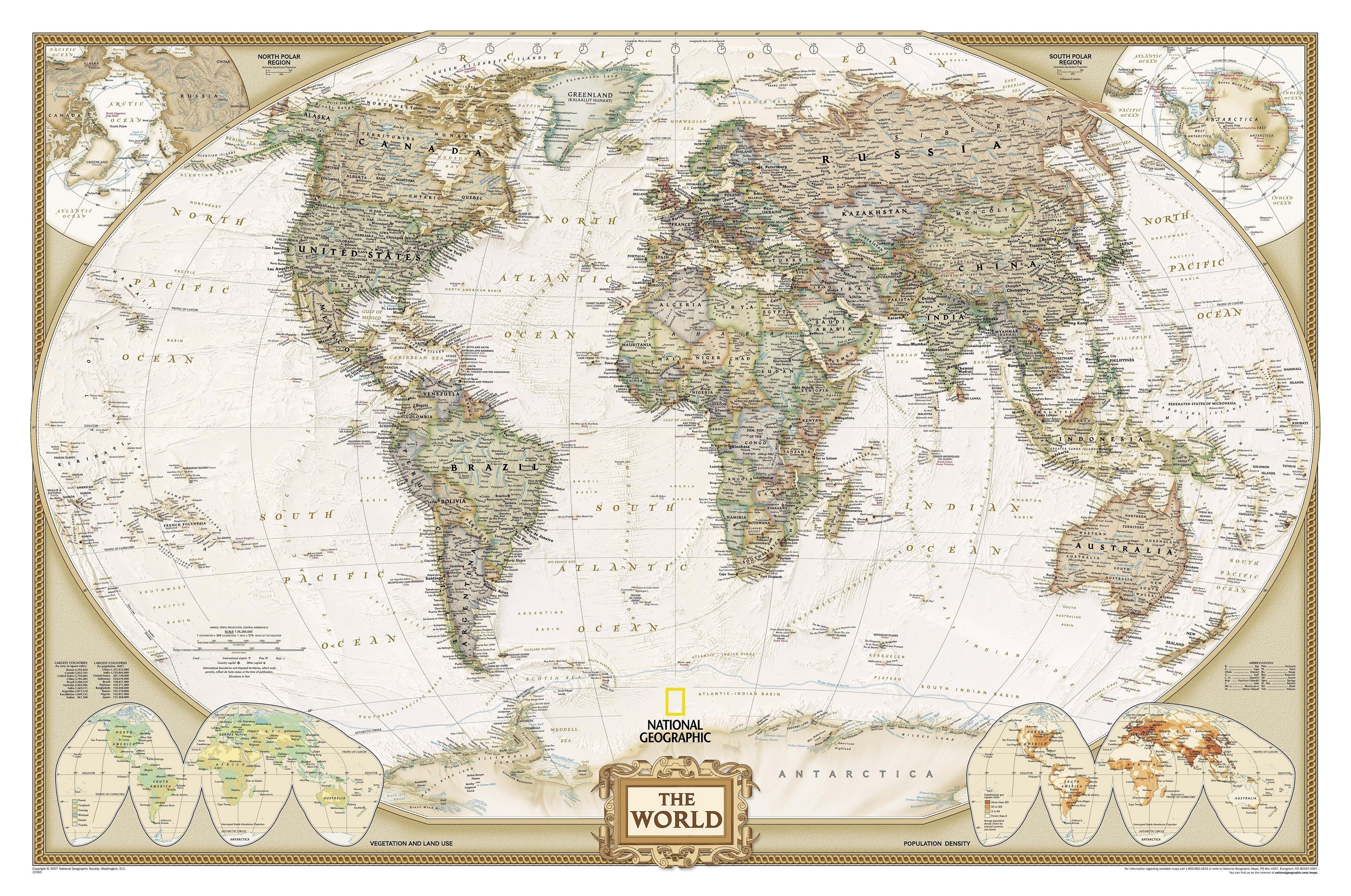 National Geographic World Map
