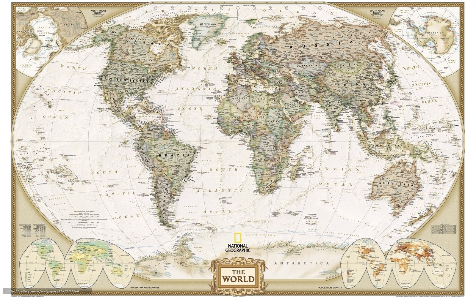 National Geographic World Map