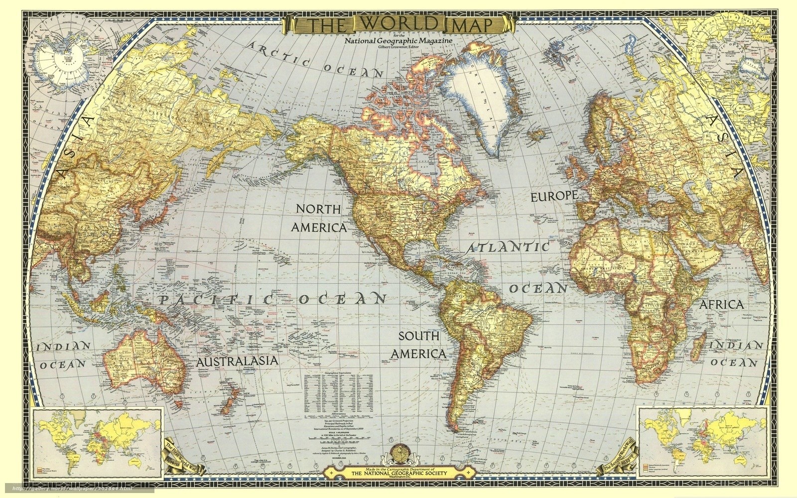National Geographic World Map