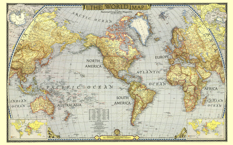 National Geographic World Map