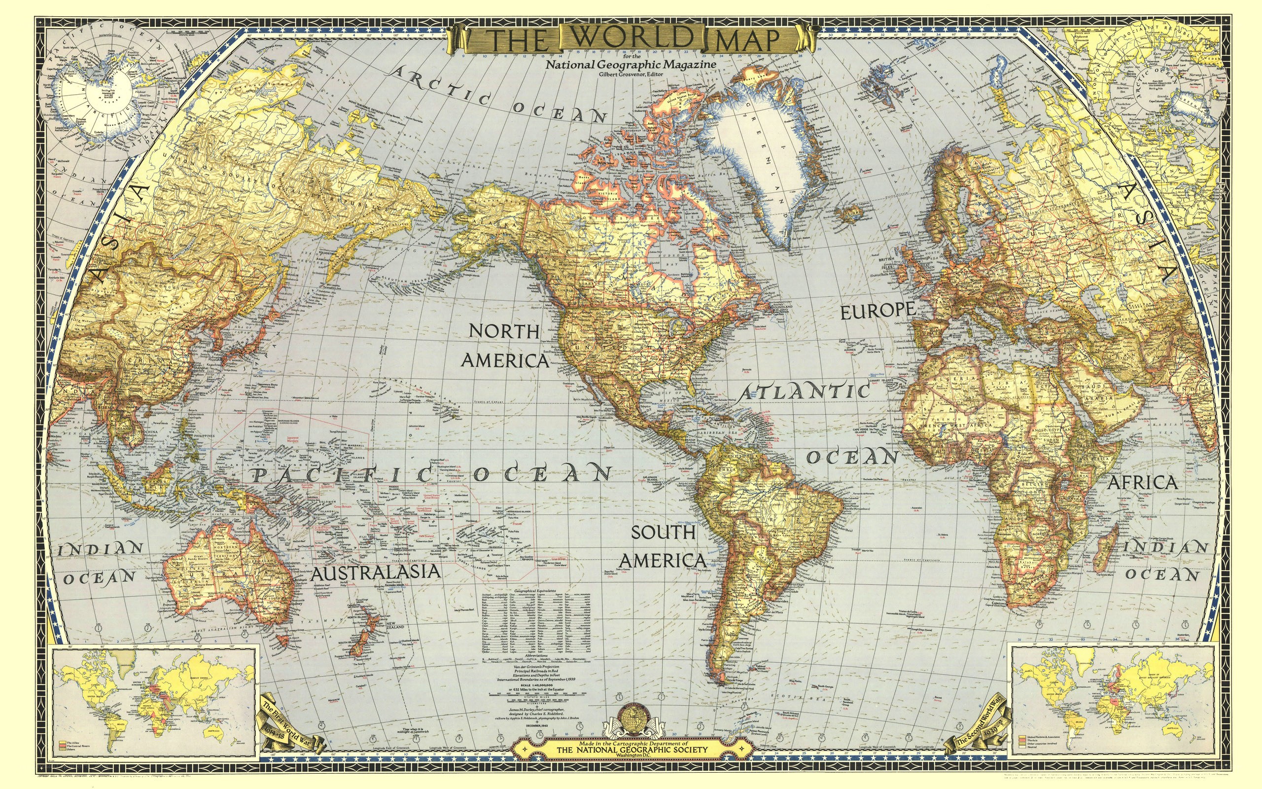National Geographic World Map
