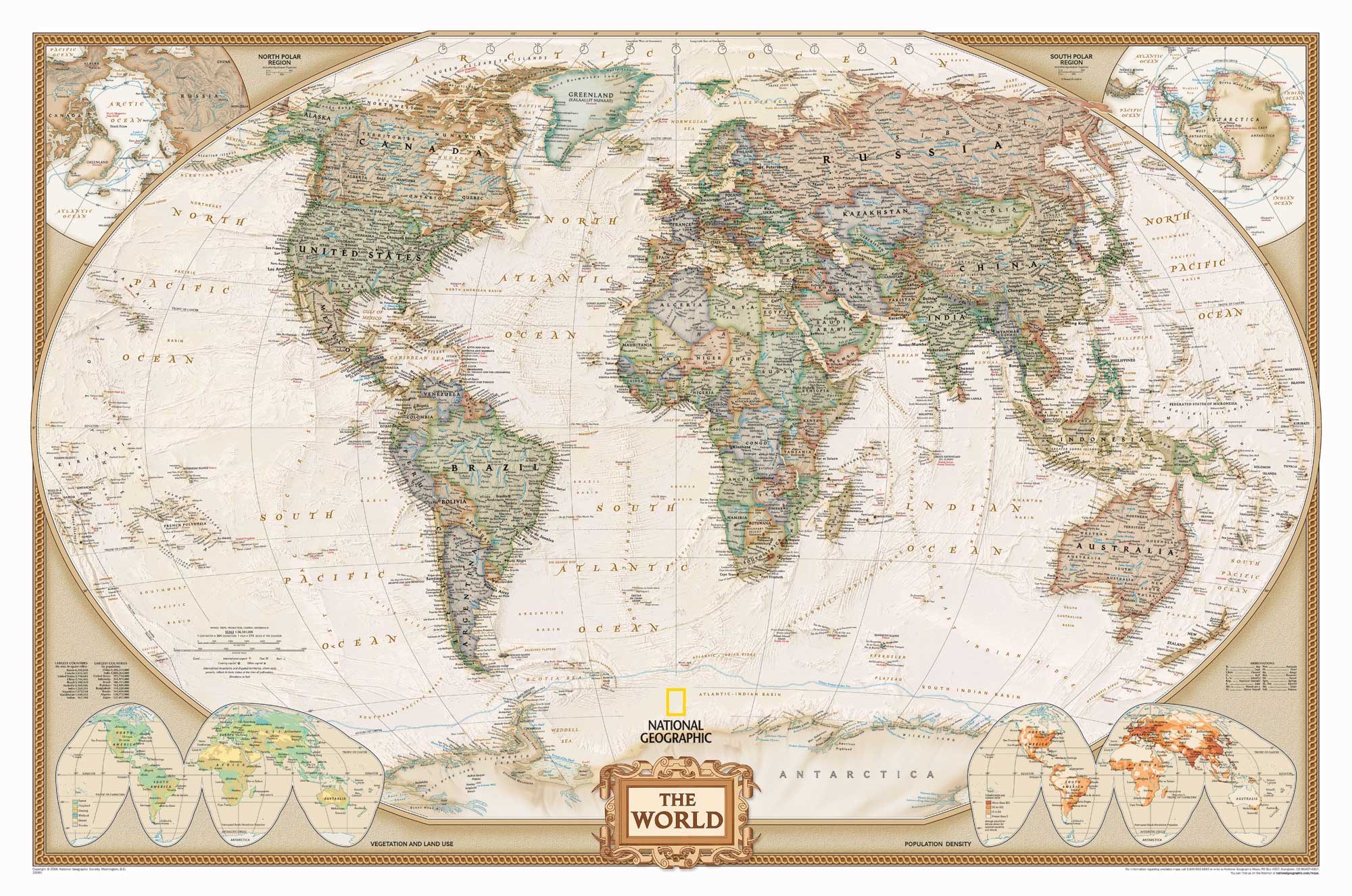 National Geographic World Map