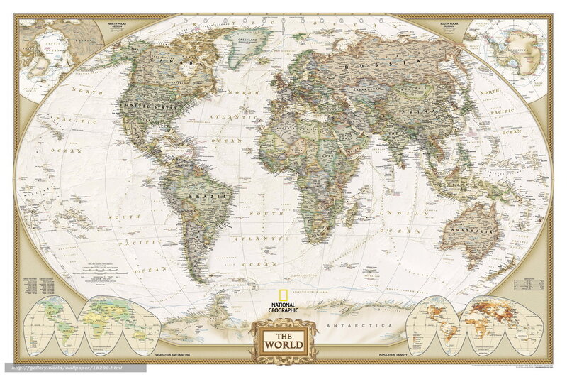 National Geographic World Map