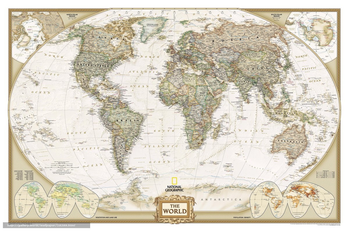 National Geographic World Map