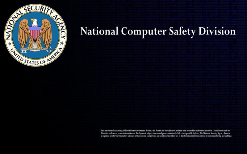 National Security Agency Logo — Black