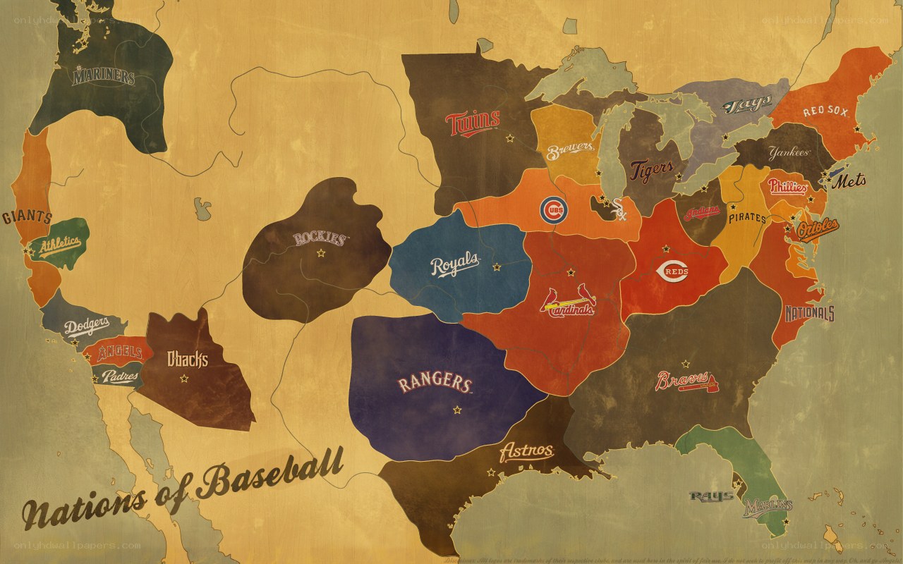 Nations of Baseball Map