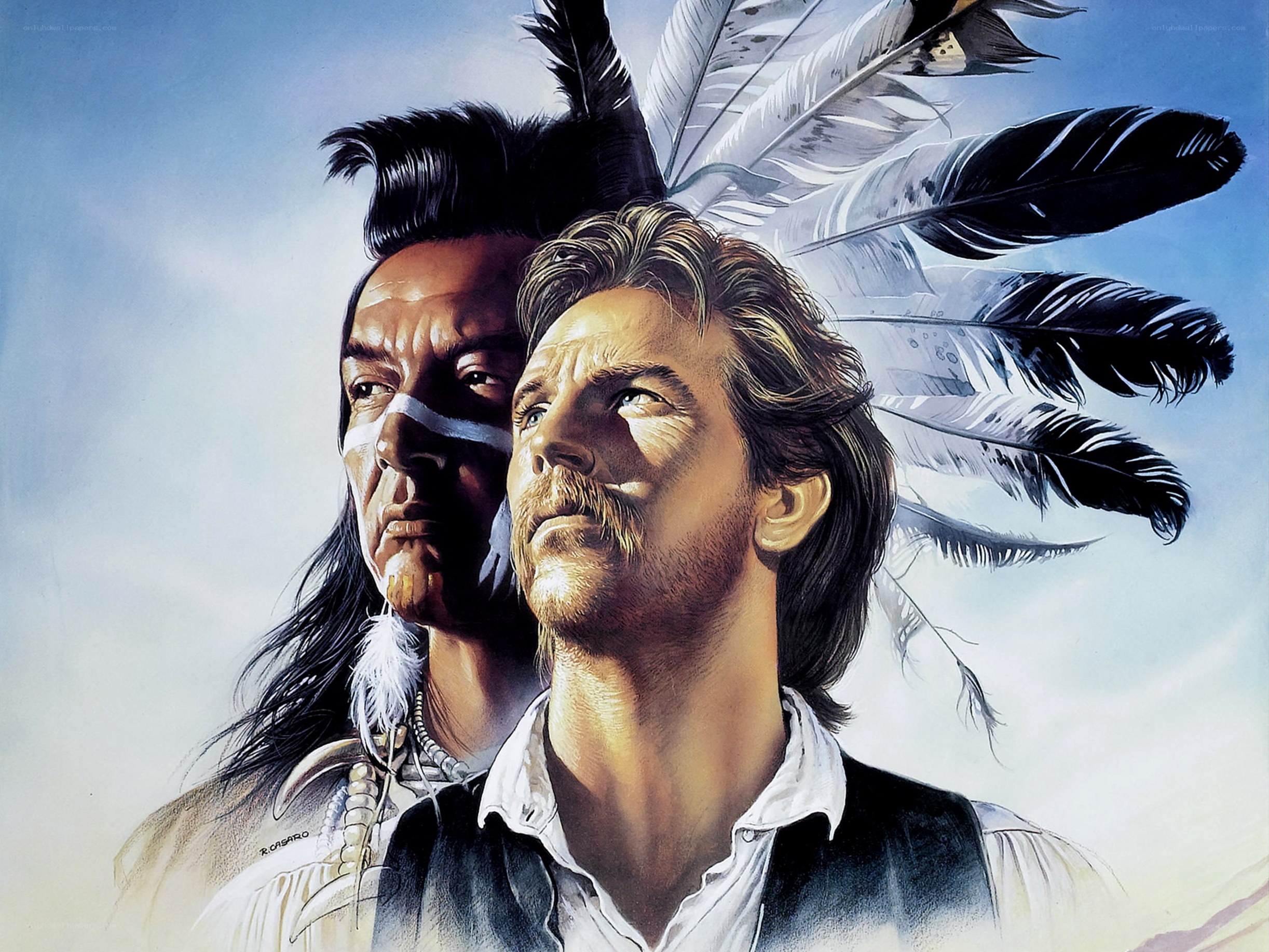 Native American and settler portrait