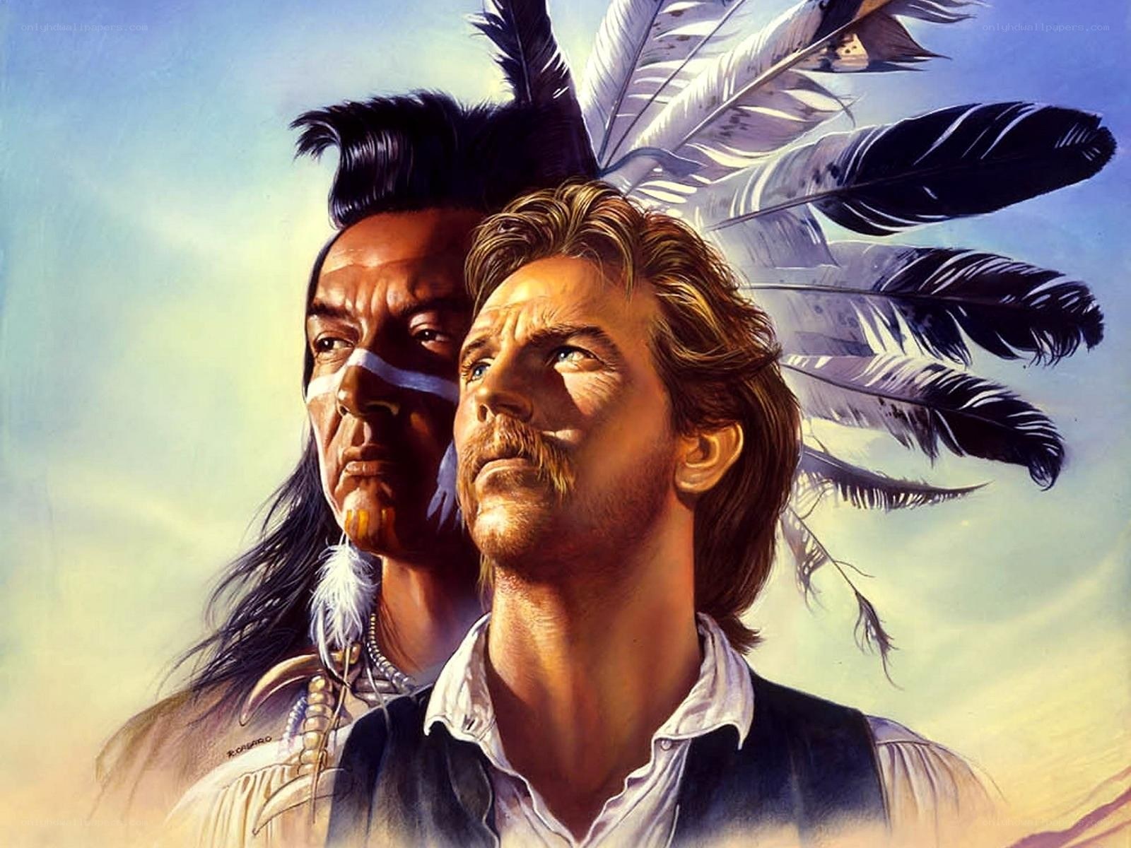 Native American and settler portrait