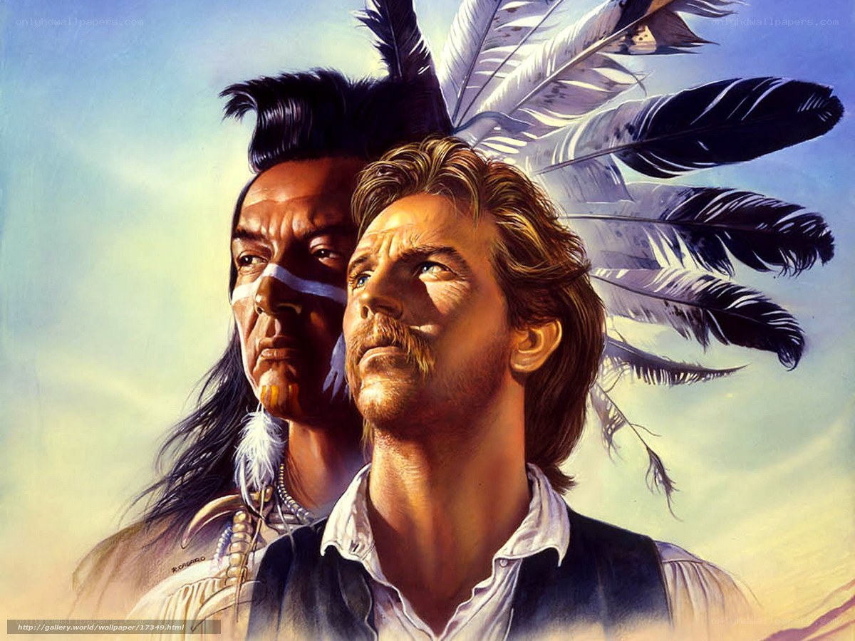 Native American and settler portrait