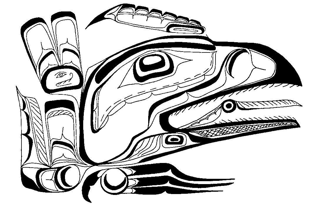 Native American art coloring page