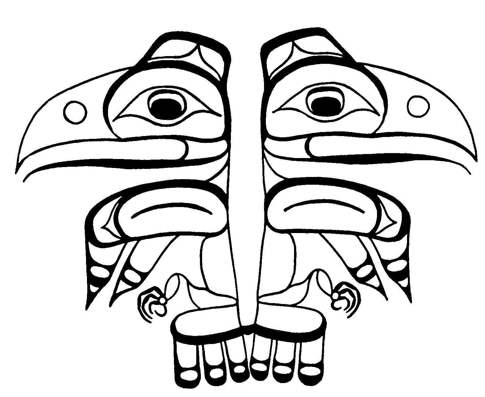 Native American art coloring page