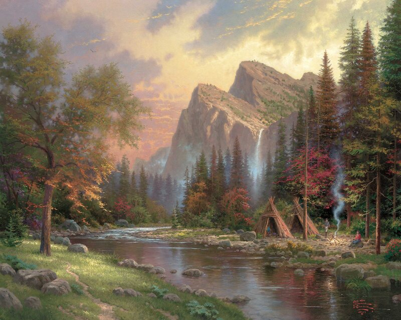 Native American Campsite — Green, Serene