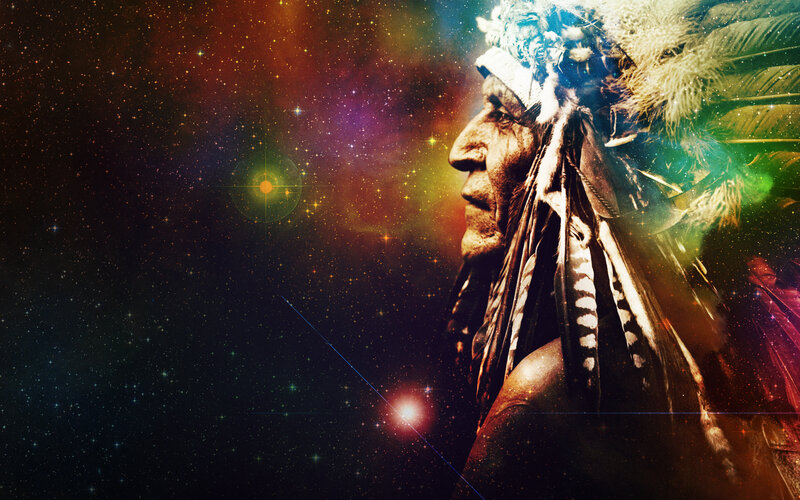 Native American Chief — Black, Dramatic