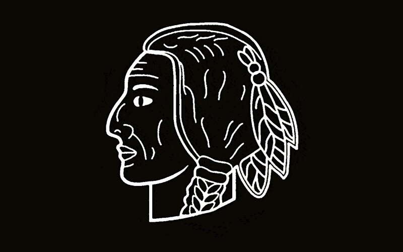 Native American Chief Head
