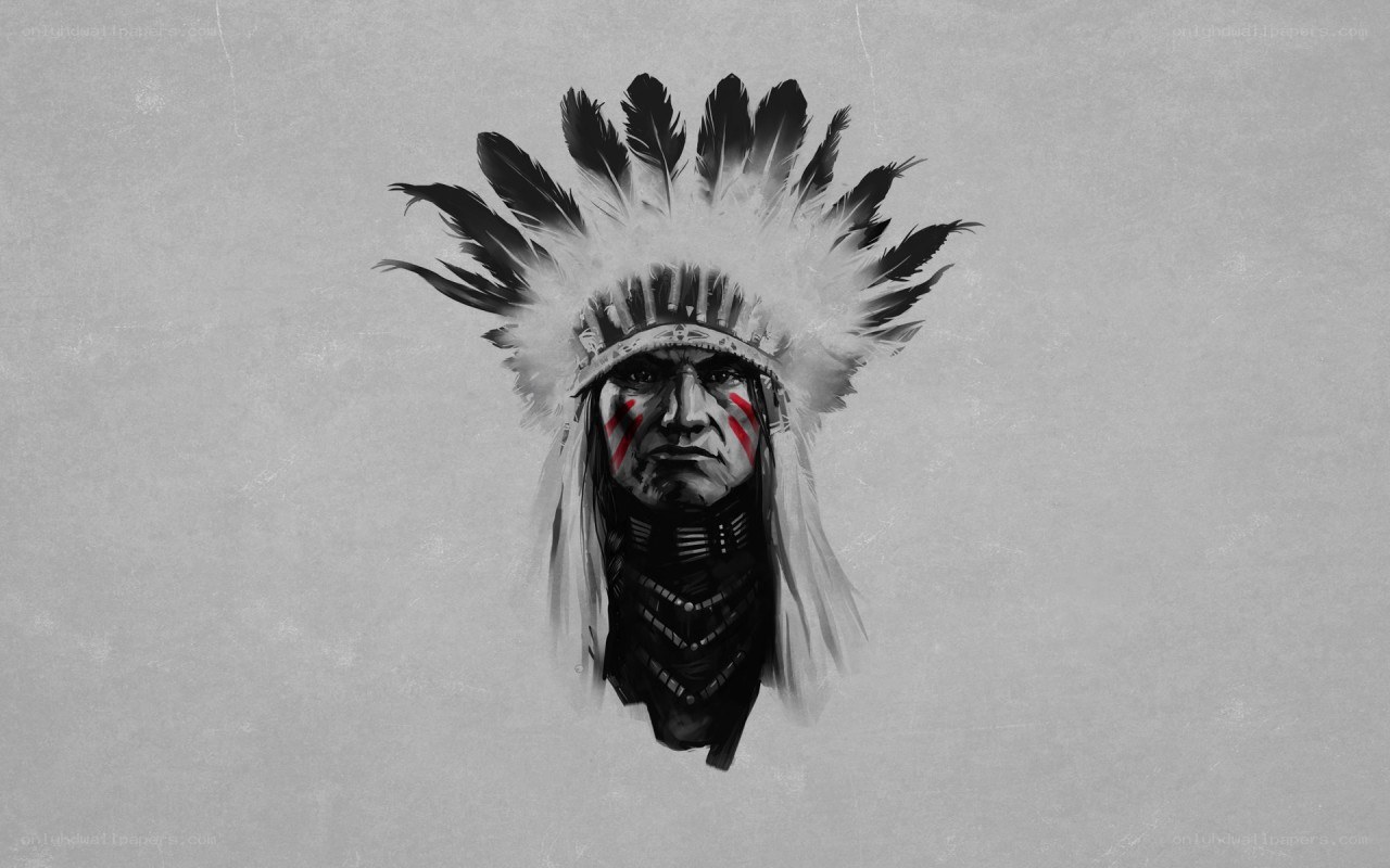 Native American chief portrait