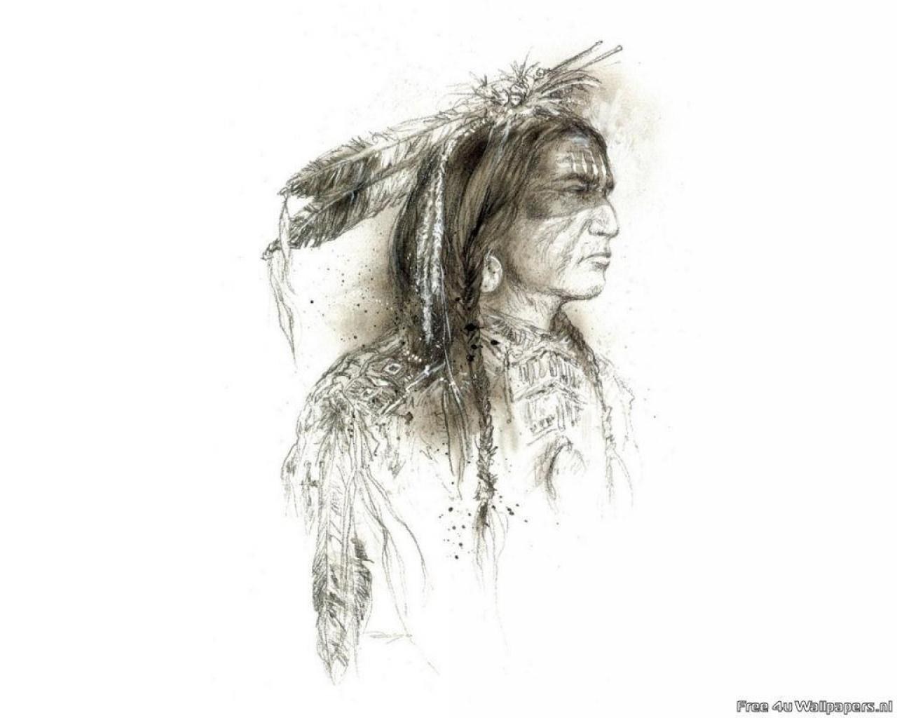 Native American chief portrait