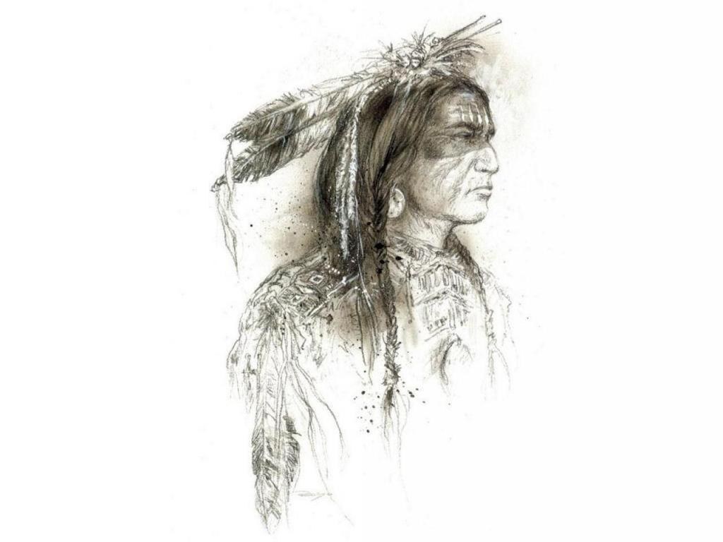 Native American chief portrait