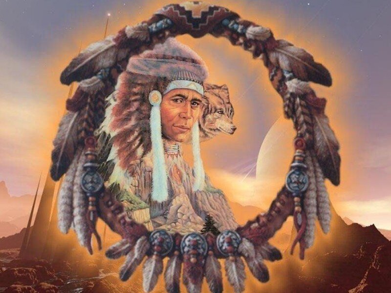 Native American chief portrait