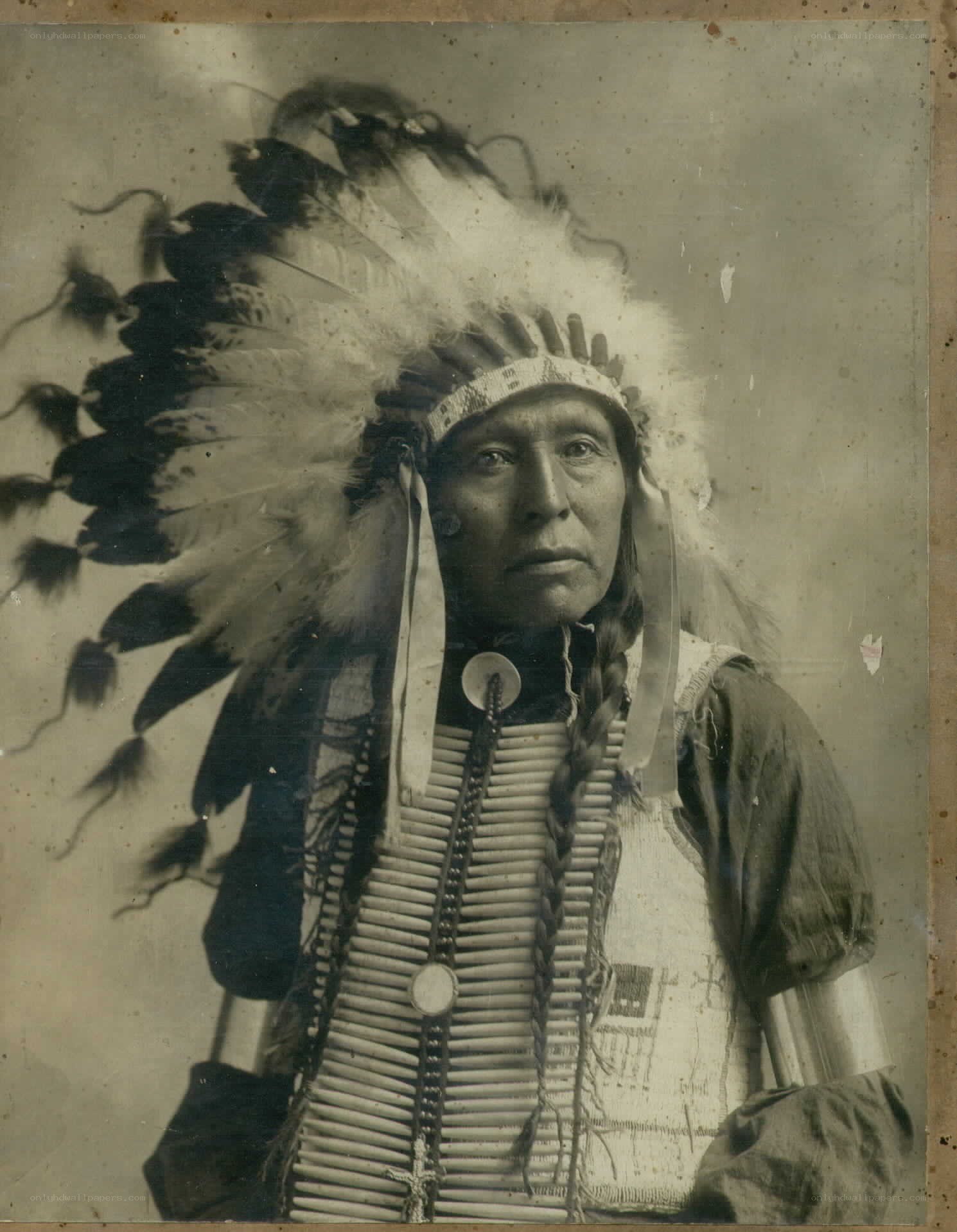 Native American chief portrait