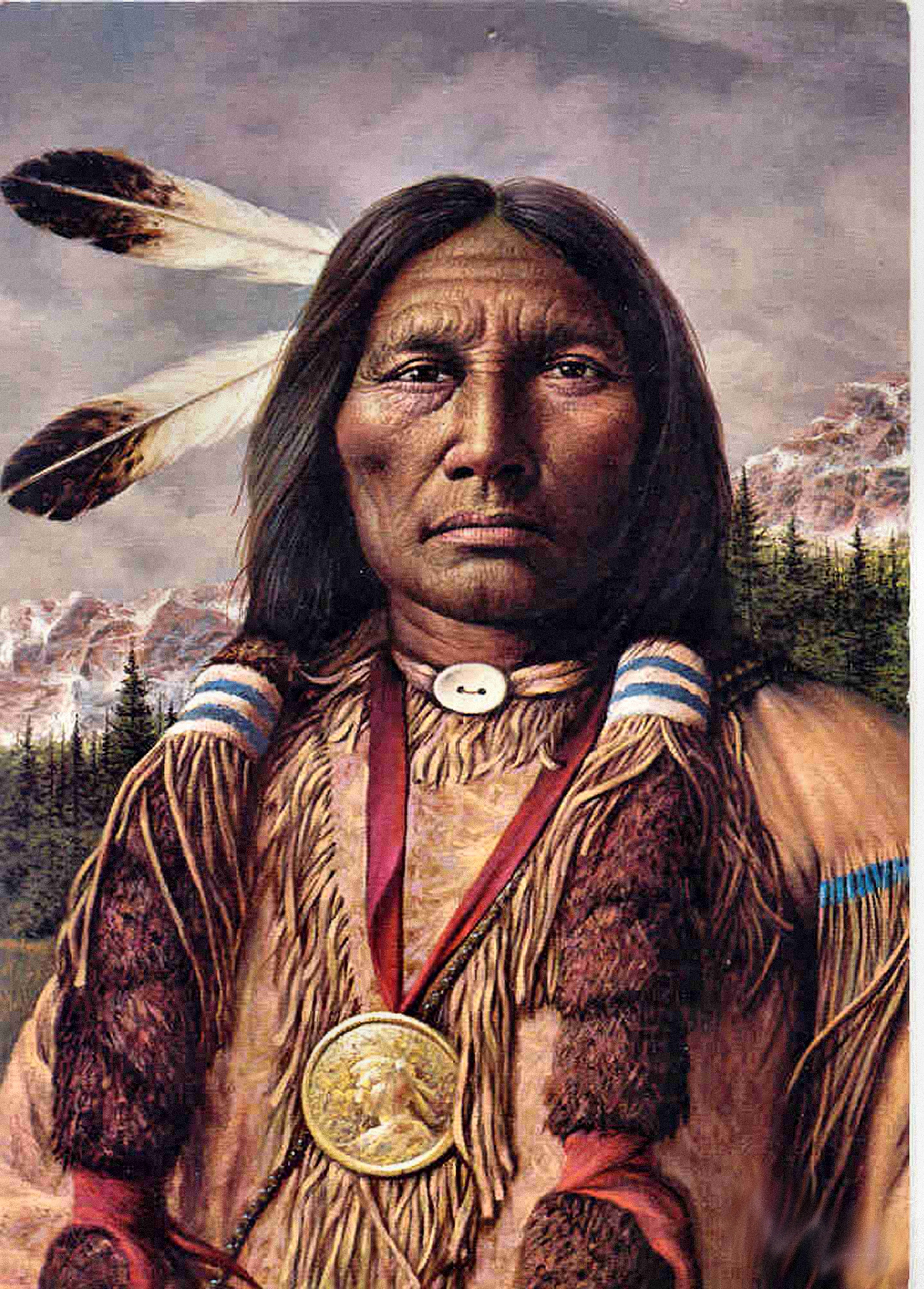 Native American chief portrait