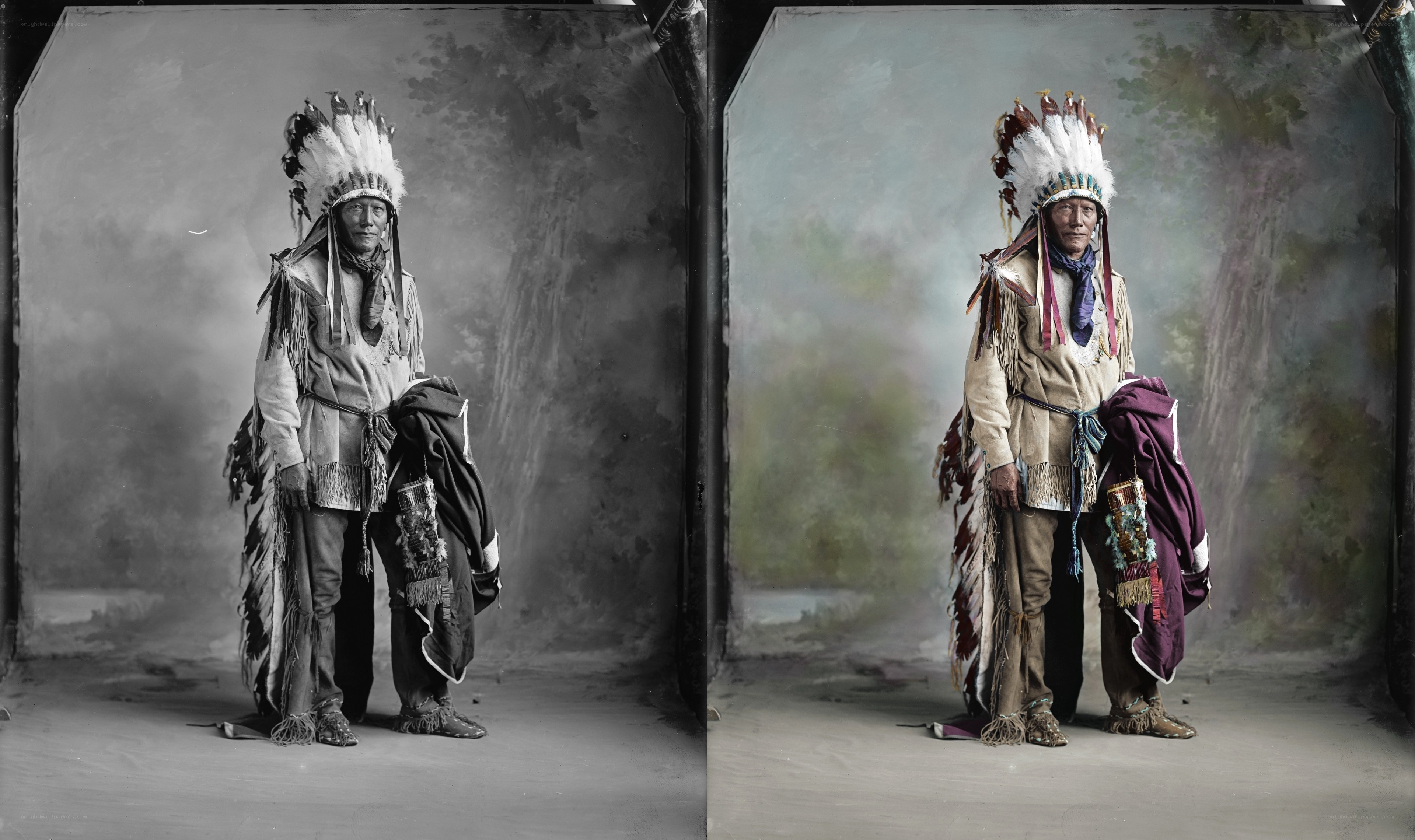 Native American chief portrait