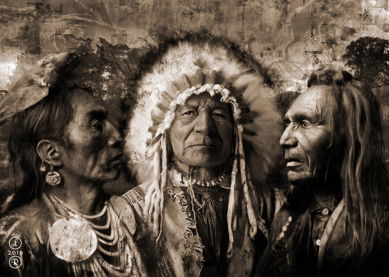 Native American chiefs portrait