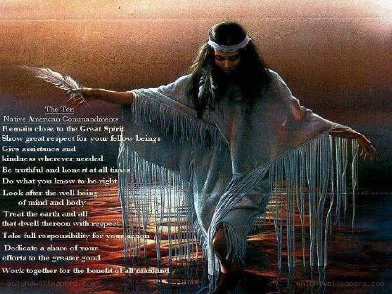 Native American Commandments
