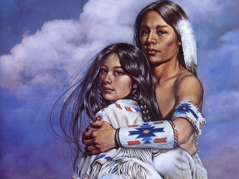 Native American couple portrait