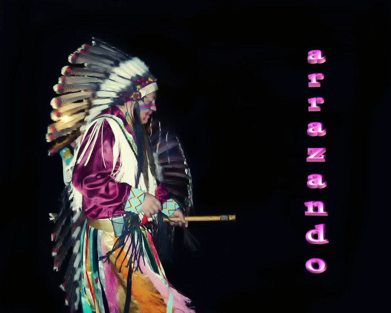 Native American dancer in regalia