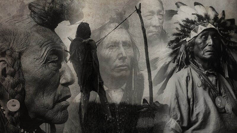 Native American Elders — Black