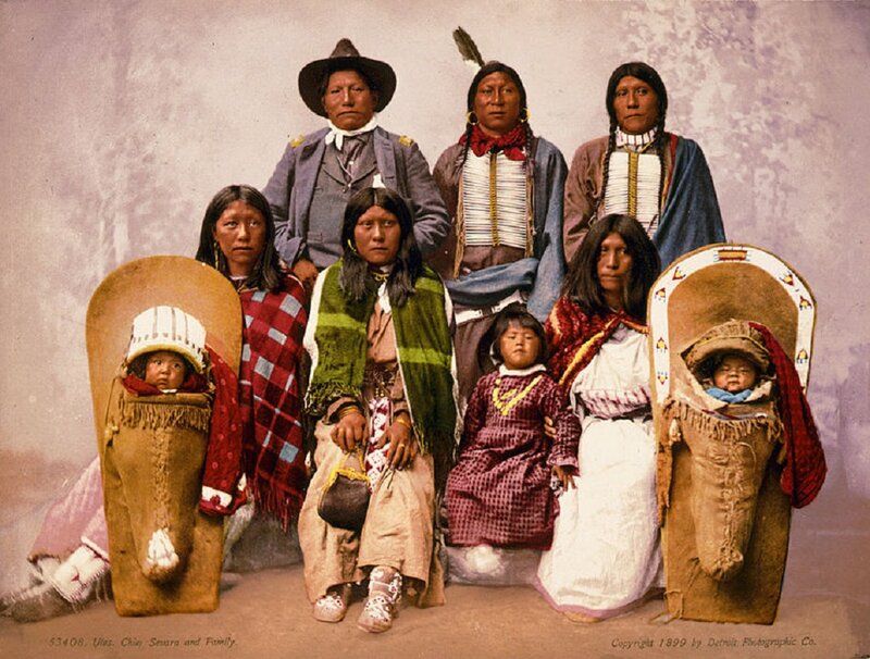 Native American Family — Brown, Formal