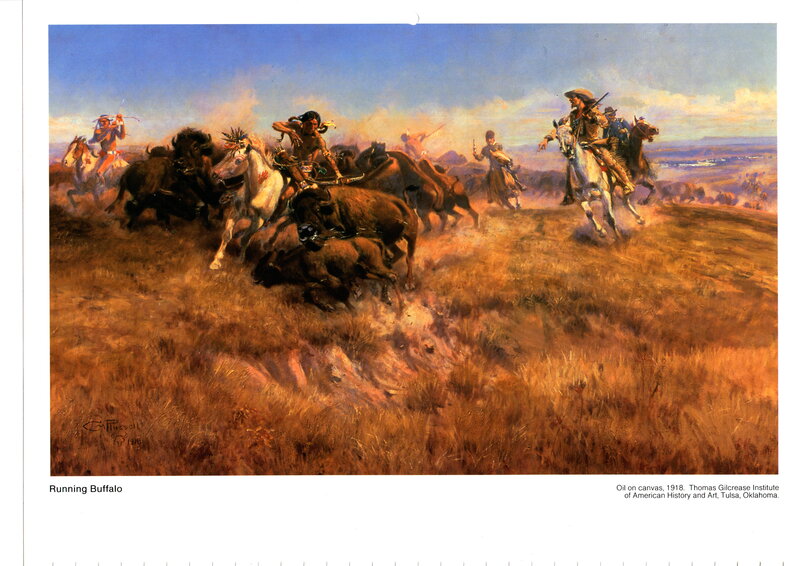 Native American Hunters — Brown, Dramatic, Afternoon