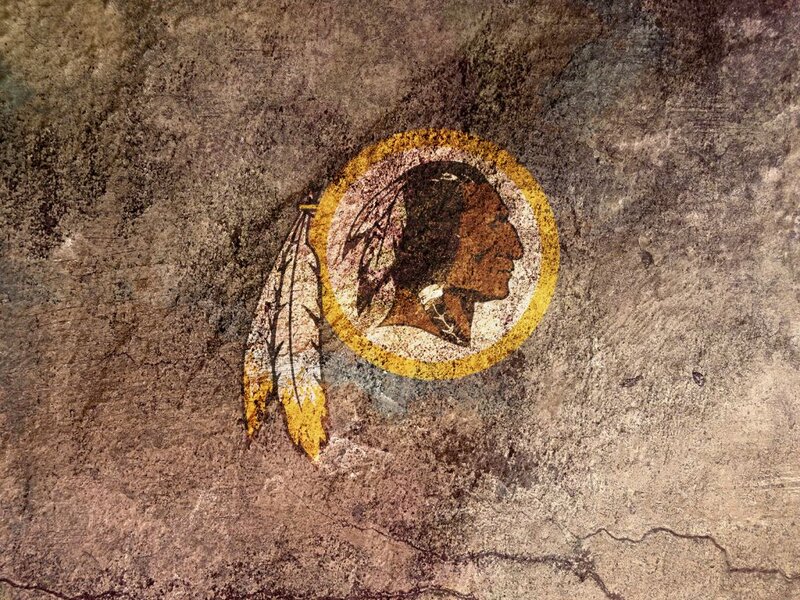 Native American Logo on Wall
