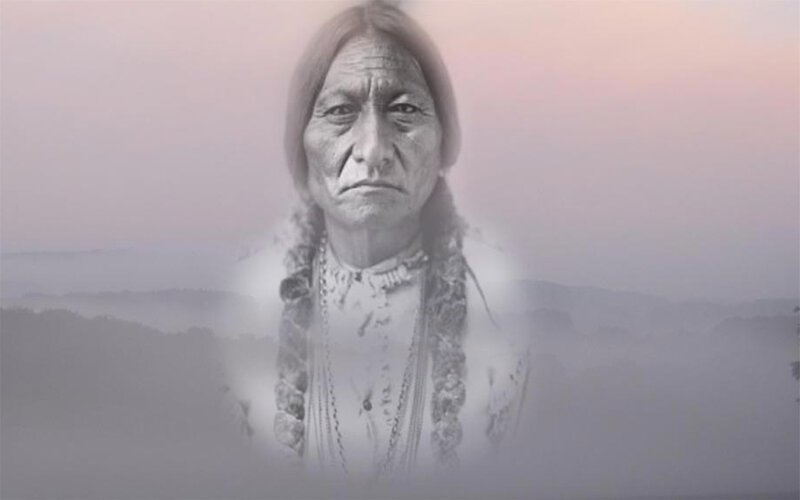 Native American Man — Gray