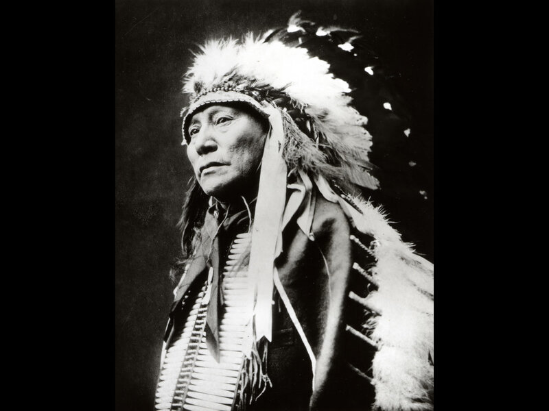 Native American Man in Headdress