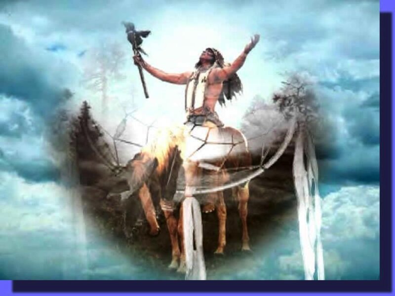 Native American Man on Horse