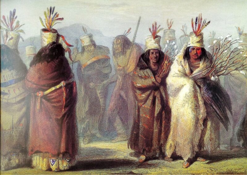 Native American Men in Ceremonial Attire