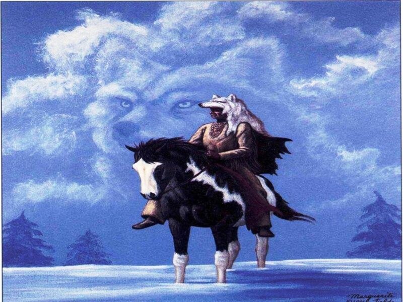 Native American on Horse